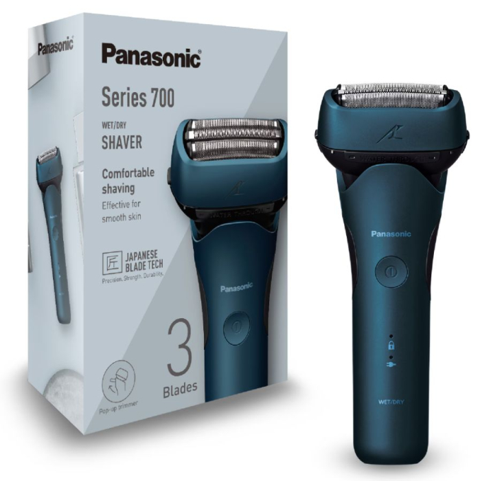 Aparat de ras Panasonic ES-LT4B-A803, 3 lame "Japanese Blade Technology", Trimmer, Senzor pentru barba, 45min autonomie Li-Ion, Wet & Dry, Mod "Shaving Foam" / Spuma de ras [2]