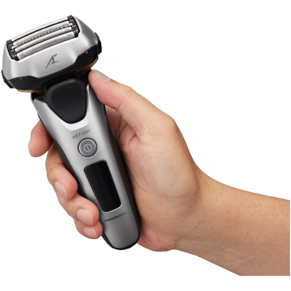 Aparat de ras Panasonic ES-LV69-S803, 5 lame, "Japanese Blade Technology", Trimmer, Senzor pentru barba, 50min autonomie Li-Ion, Wet & Dry, Cap Flexibil 16D, Negru [4]