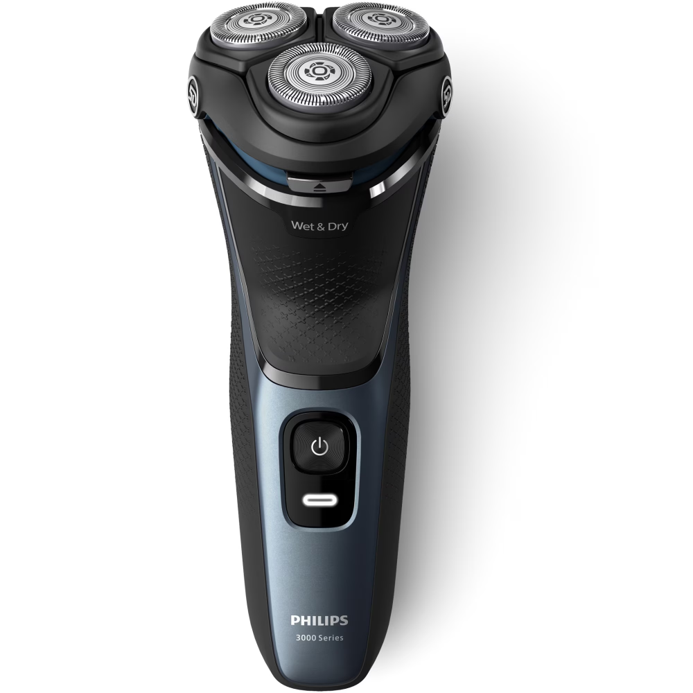 Aparat de ras PHILIPS Shaver Seria 3000 S3144/00, barbierit umed si uscat, fara fir, capete 5D pivotante si flexibile, lame autoascutire, 60 min, capac de protectie [3]