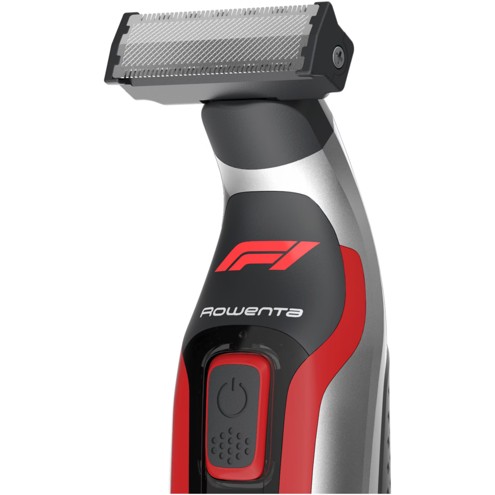 Aparat de ras, tuns si conturat Rowenta Formula 1® TN604MF0, 5 piepteni, fara fir, Functie Wet&Dry, inox, rosu [4]