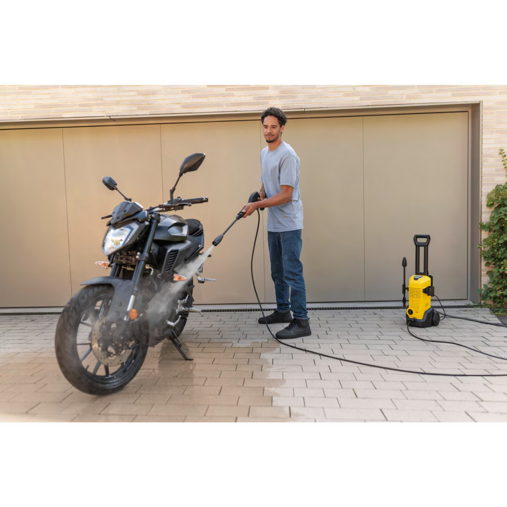 Aparat de spalat cu presiune Karcher K 3 Car & Home, 1600 W, 120 bar presiune maxima, 380 l/h debit maxim, pistol de presiune ridicata G120 Q, Home Kit accesoriu pentru curatarea suprafetelor mari T 1 [3]