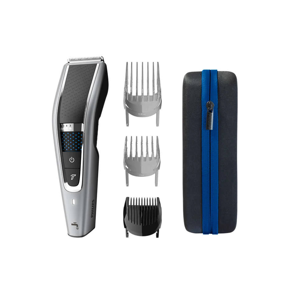 Aparat de tuns barba, PHILIPS HC5650/15, 3 pieptene, Gri [2]