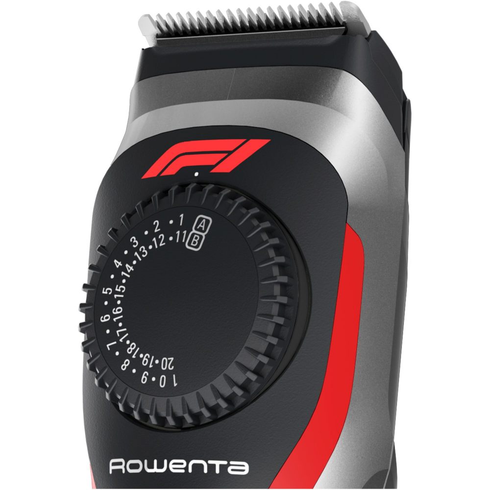Aparat de tuns barba Rowenta Formula 1® TN384MF0, 39 lungimi de taiere, lame inox, rosu [3]