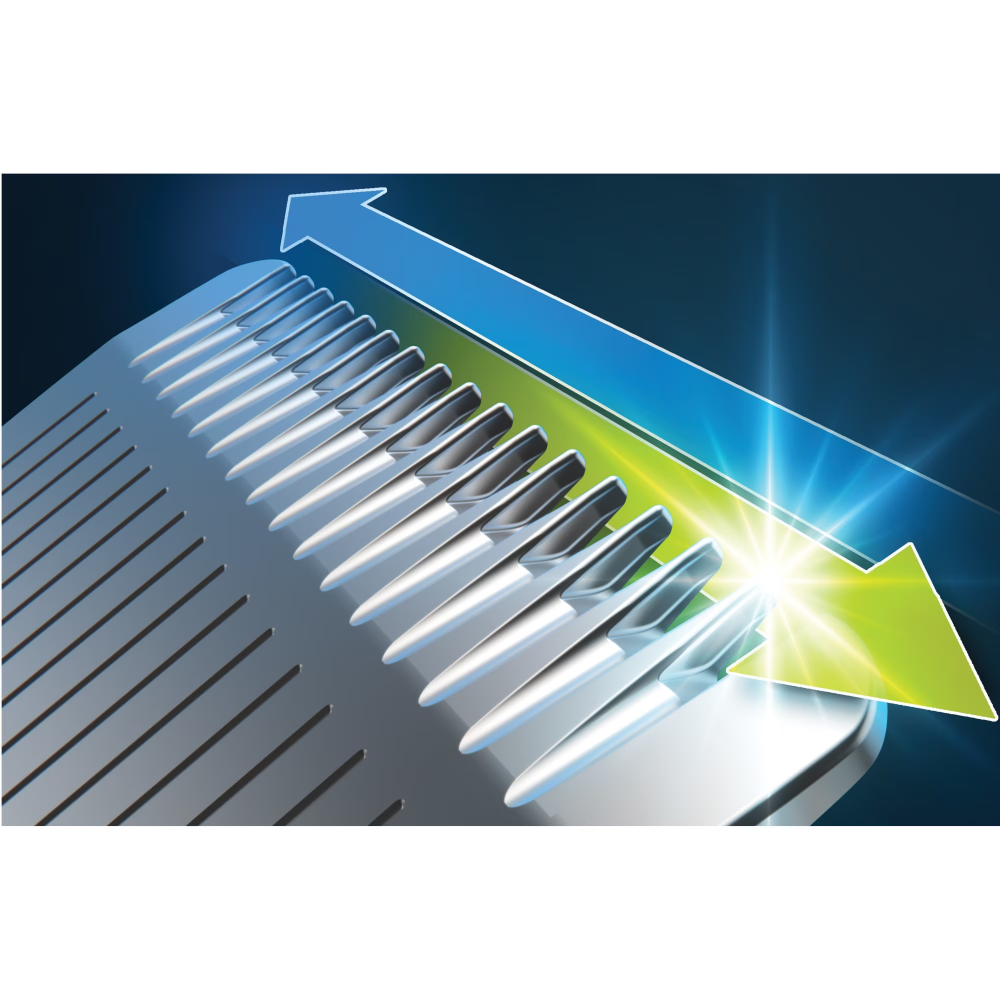Aparat de tuns barba si parul 12 in 1 PHILIPS Multigroom All in One MG5940/15, tehnologie BeardSense, lame din otel cu auto-ascutire, 11 setari de lungime, rezistent la apa, husa, Negru / Argintiu [3]