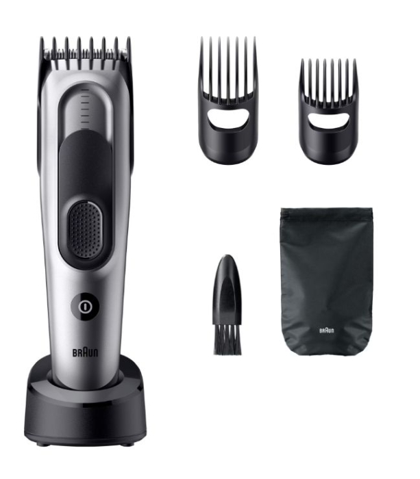 Aparat de tuns Braun Seria 7 HC7590, +5 accesorii de tuns, 17 setari de lungime, blocare a setarilor recente, autonomie 50 Min, rezistent la apa -RESIGILAT- [2]