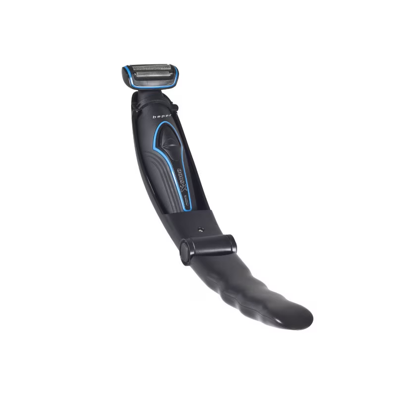 Aparat de tuns corporal Beper 40.330, lame Inox, autonomie 60 min, accesoriu spate, baza incarcare, Negru [1]