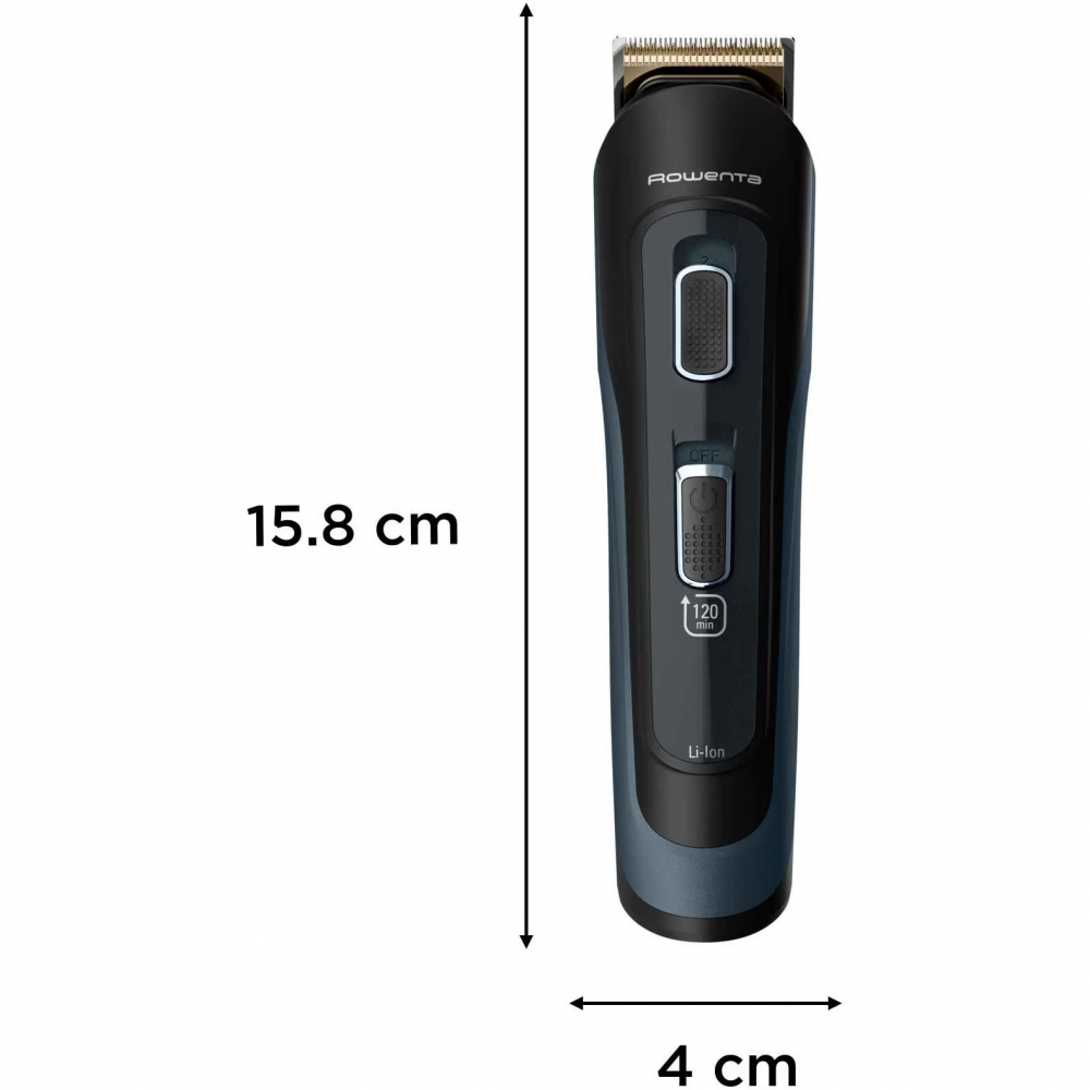 Aparat de tuns parul si barba Rowenta Selectium 17 in 1 TN9464E0, autonomie 120 min, 9 piepteni, accesoriu ras barba si parul corporal, lama de precizie pentru barba, accesoriu nas&urechi, husa, wet&d [3]