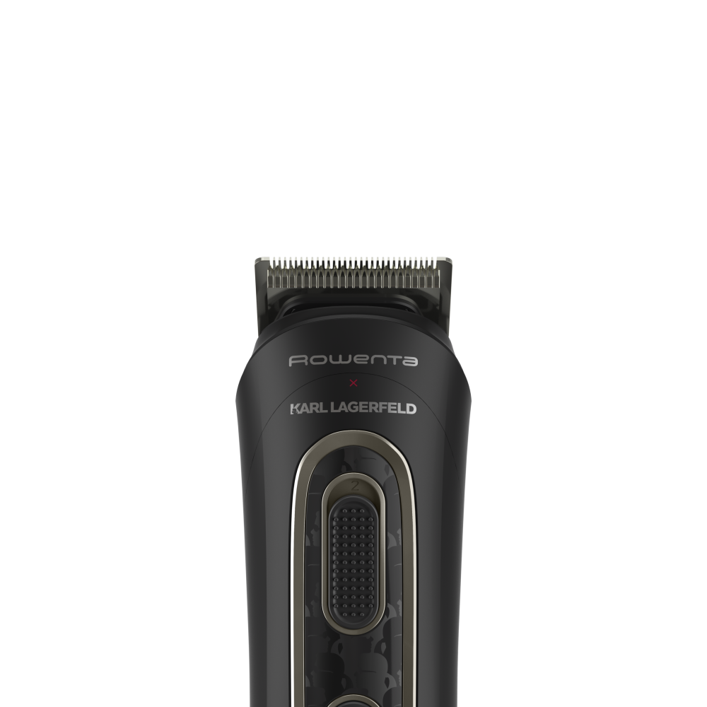 Aparat de tuns parul si barba Rowenta x Karl Lagerfeld Trim & Style 12 in 1 TN911LF0, autonomie 120 min, capat pentru barba cu 2 piepteni, capat pentru par cu 6 piepteni, accesoriu nas&urechi, 6500 rp [3]