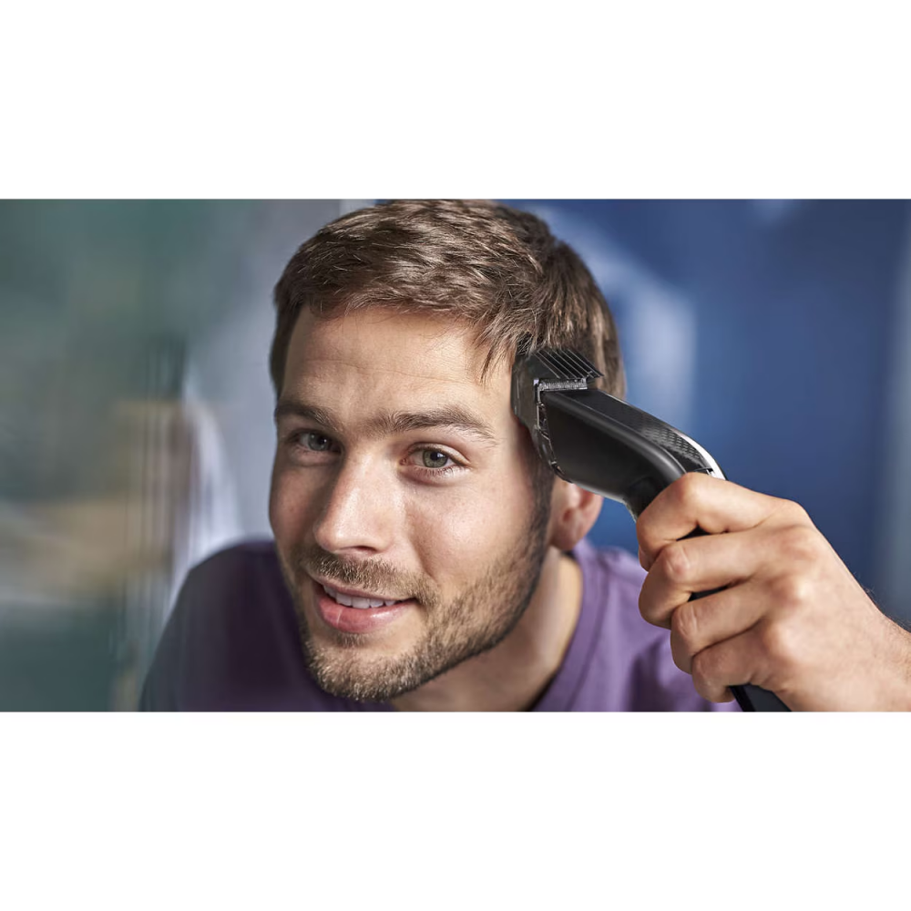 Aparat de tuns PHILIPS HC7650/15, 0.5-28 mm, 28 trepte, Litiu-Ion, Lavabil, Negru/Albastru [4]