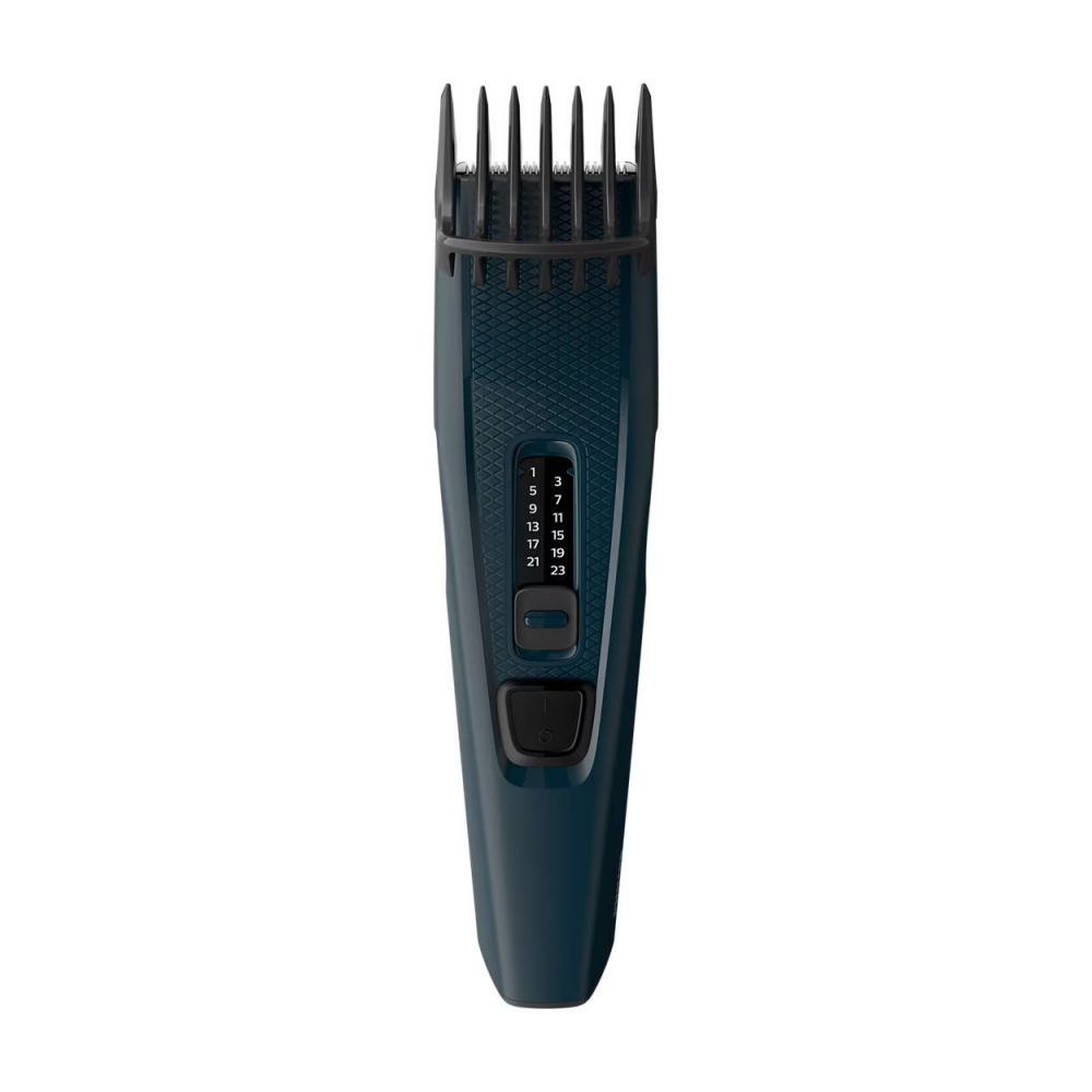 Aparat de tuns PHILIPS Seria 3000 HC3505/15, 13 setari de lungime, utilizare cu fir, lame din otel inoxidabil, Albastru [3]