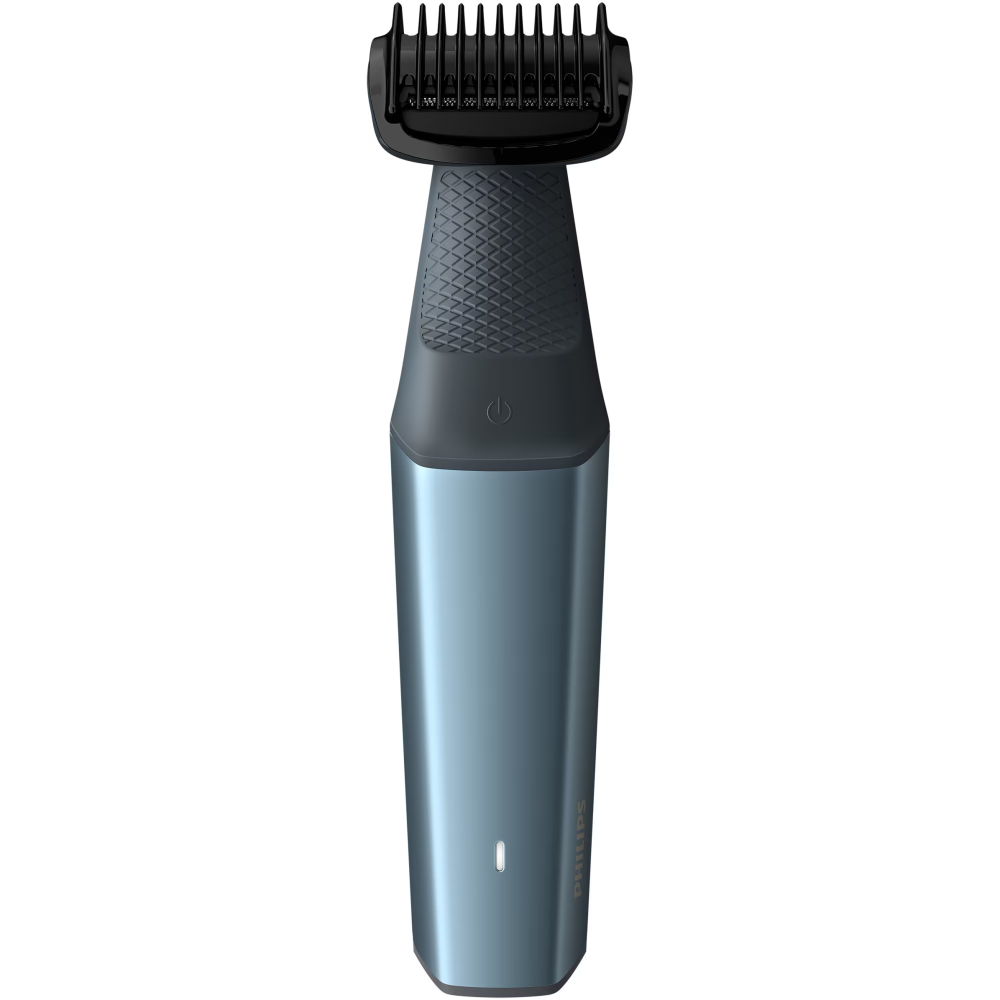 Aparat de tuns/ras corporal PHILIPS seria 3000 BG3027/05, folie protectie piele, autonomie 60 min/ timp incarcare 1 ora, functie incarcare rapida 5 minute, 2 x pieptene bidirectional (3 si 5 mm), alba [2]