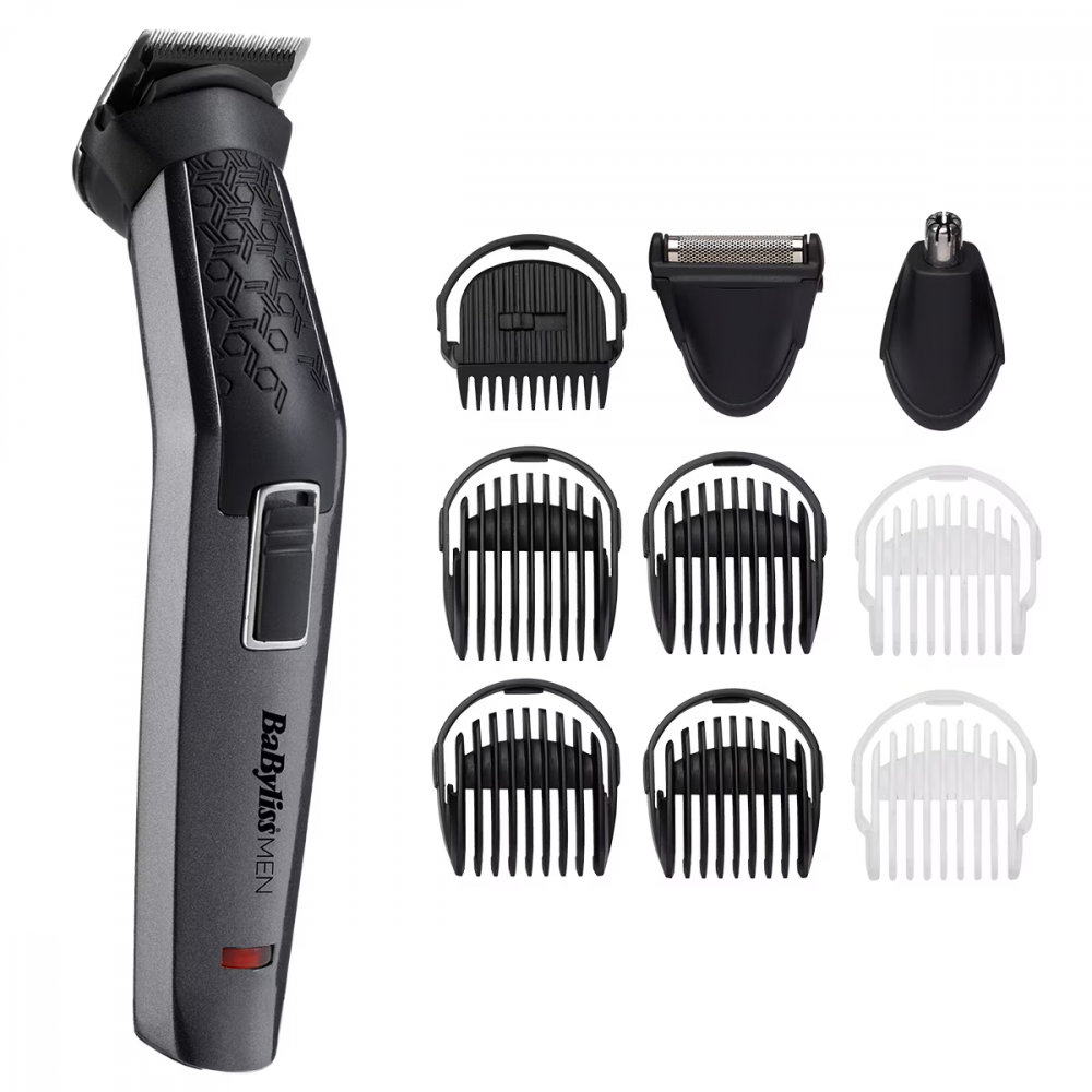 Aparat de tuns si ras BaByliss MT727E Carbon Titanium 10in1 Multi Trimmer, 10 Accesorii, 3 capete, Negru [1]