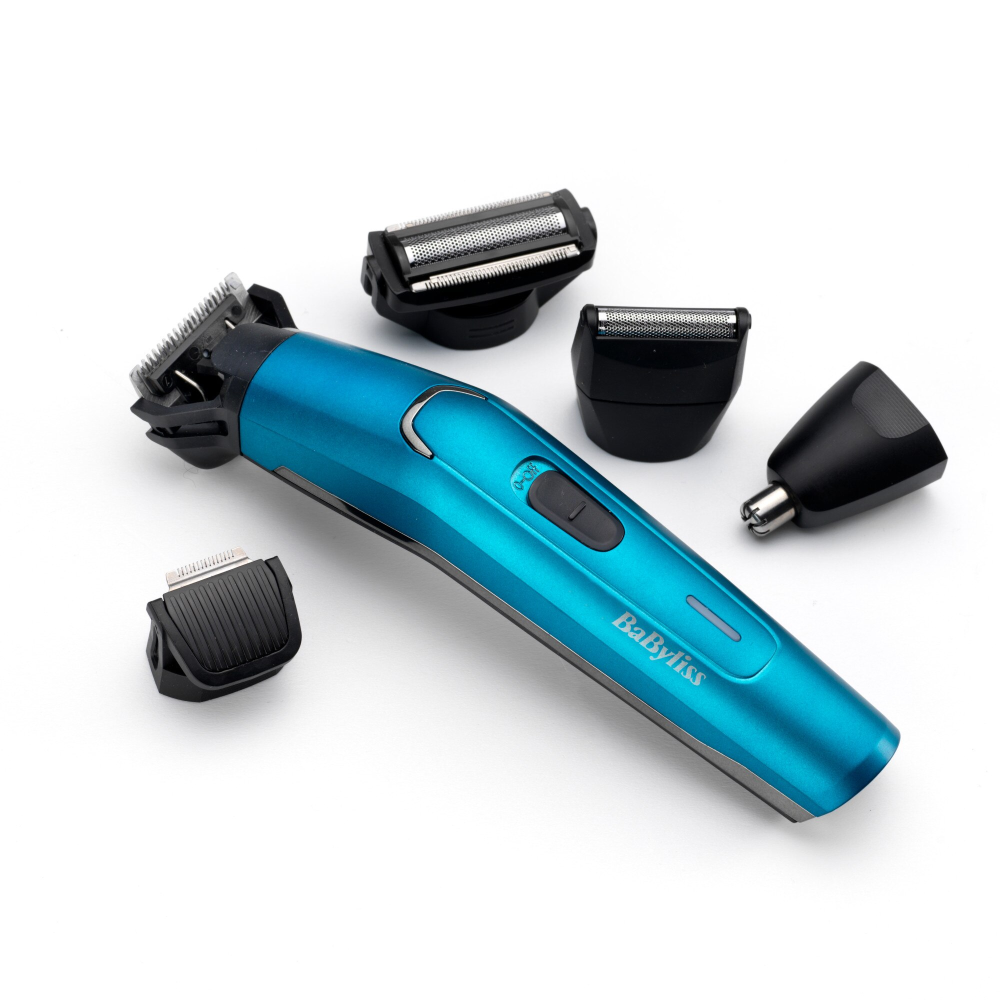 Aparat de tuns si ras BaByliss MT890E Japanese Steel 12in1 Multi Trimmer, 12 Accesorii, 5 capete, Albastru [2]