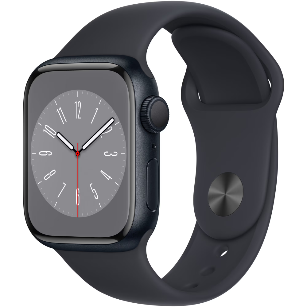 Apple Watch 8, GPS, Carcasa Midnight Aluminium 41mm, Midnight Sport Band (RESIGILAT) [1]