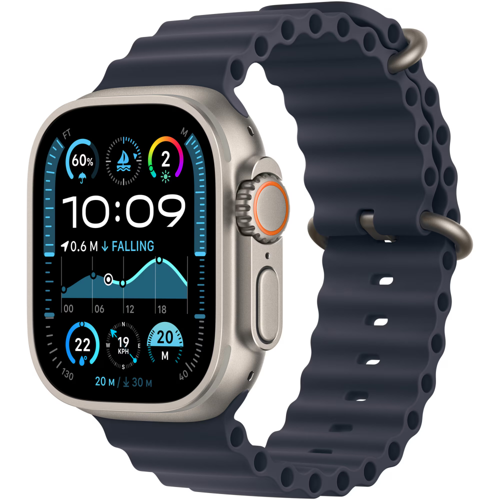 Apple Watch Ultra 2, GPS, Cellular, Carcasa Titanium 49mm, Blue Ocean Band (RESIGILAT) [1]