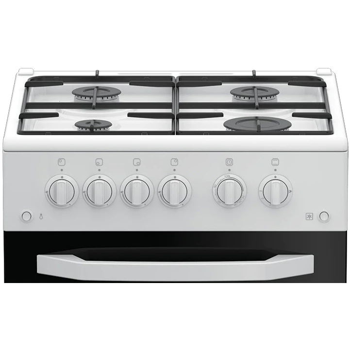 Aragaz Arctic AGM5511DTTL, 4 arzatoare, Gaz, Aprindere electrica plita/cuptor, Safety Plus, Grill, Timer, Arzatoare cu eficienta ridicata, 50 cm, Alb [2]