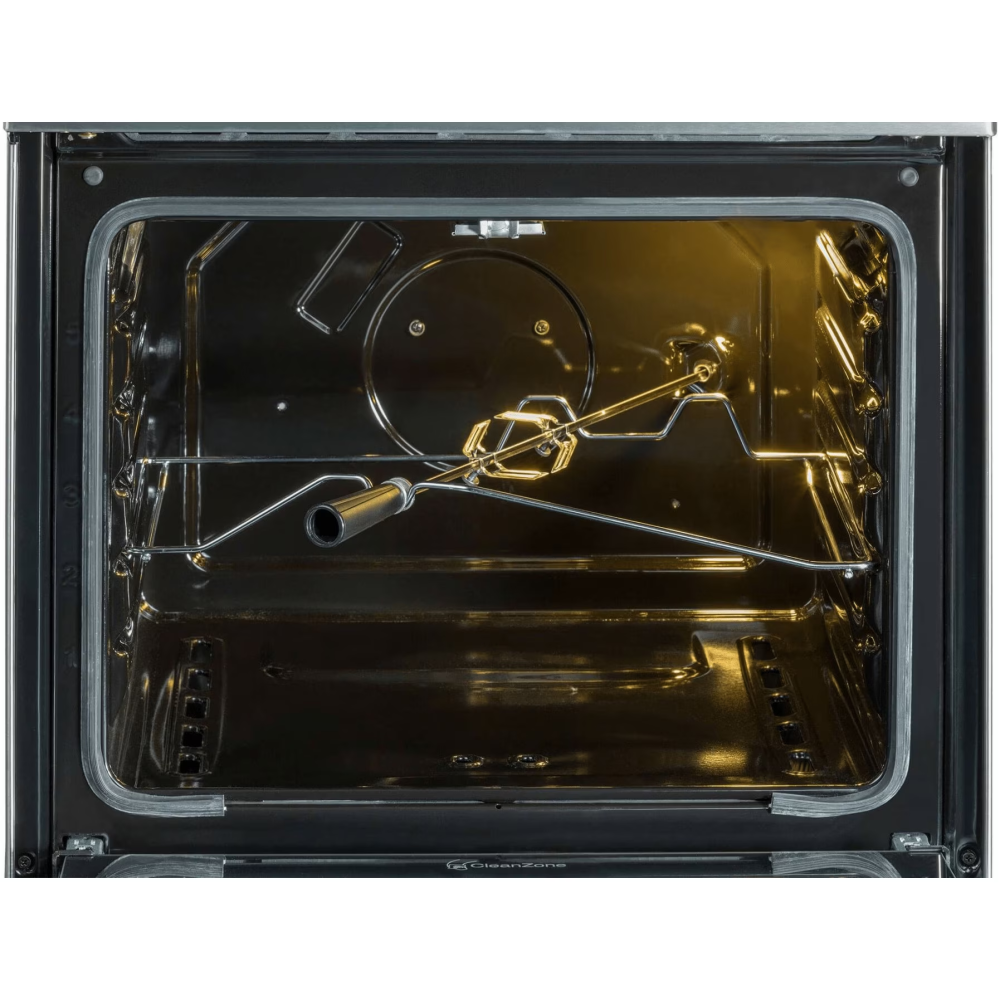Aragaz Beko FBGT62110DXO, Gaz, 4 arzatoare, Aprindere electrica plita/cuptor, Grill, Rotisor, High-Efficiency Gas Burner, Timer, 60 cm, Inox [3]