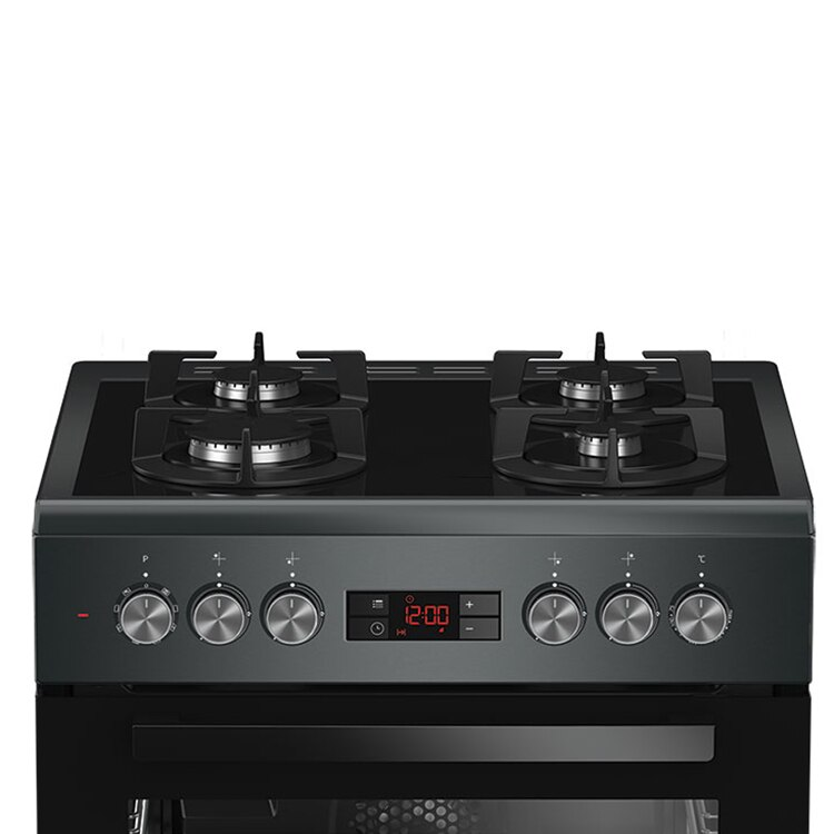 Aragaz mixt Beko FSM65330DAS, 4 Arzatoare pe Gaz, Cuptor electric, 72 l, Aprindere electrica, 60 cm, Antracit [2]