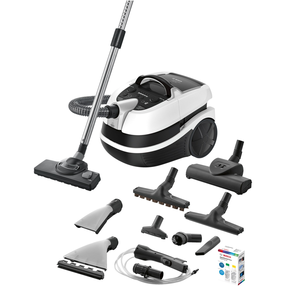 Aspirator cu spalare Bosch BWD421PRO, 2100 W, Filtru Hepa, Perii Turbo si parchet, Reglare electronica a puterii, Alb/Negru [2]