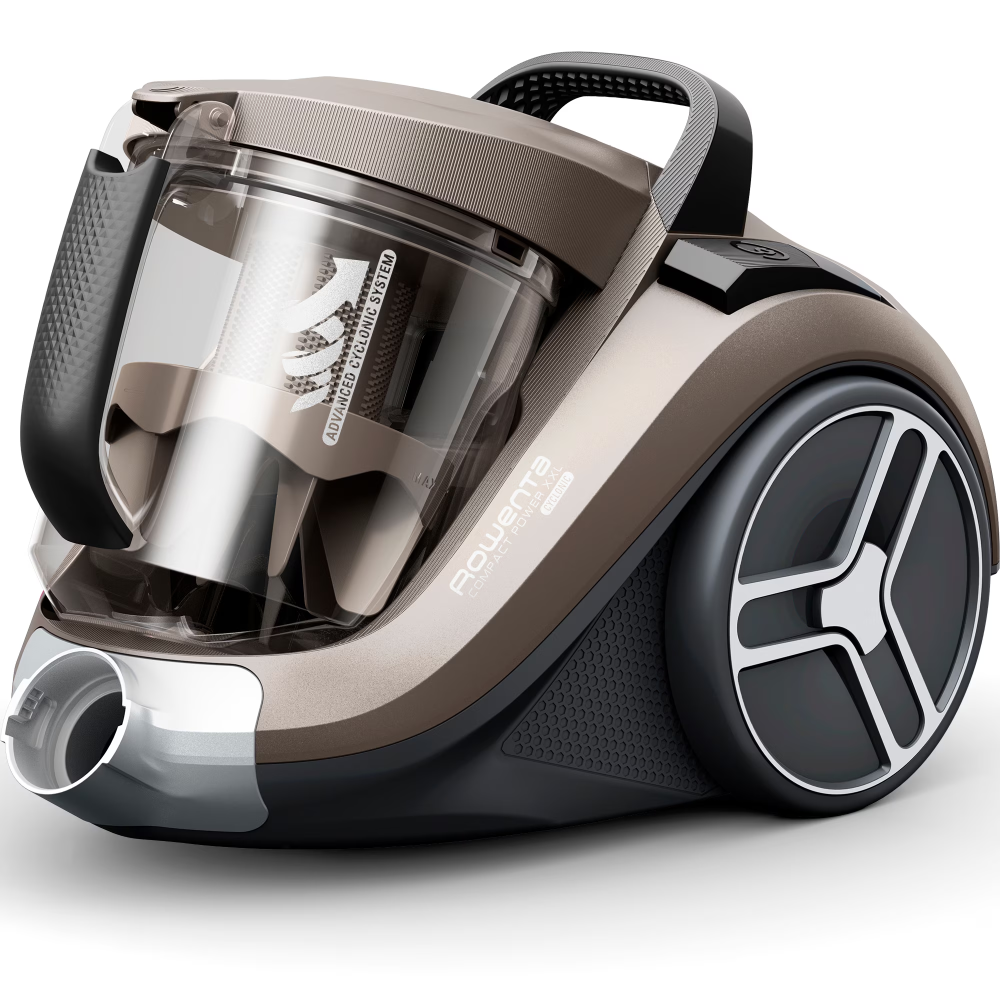 Aspirator fara sac Rowenta Compact Power XXL RO4B30EA, 900W, recipient pentru praf XXL de 2.5 L, filtrare 99.98%, design compact, raza de operare 8.8m, gri [2]