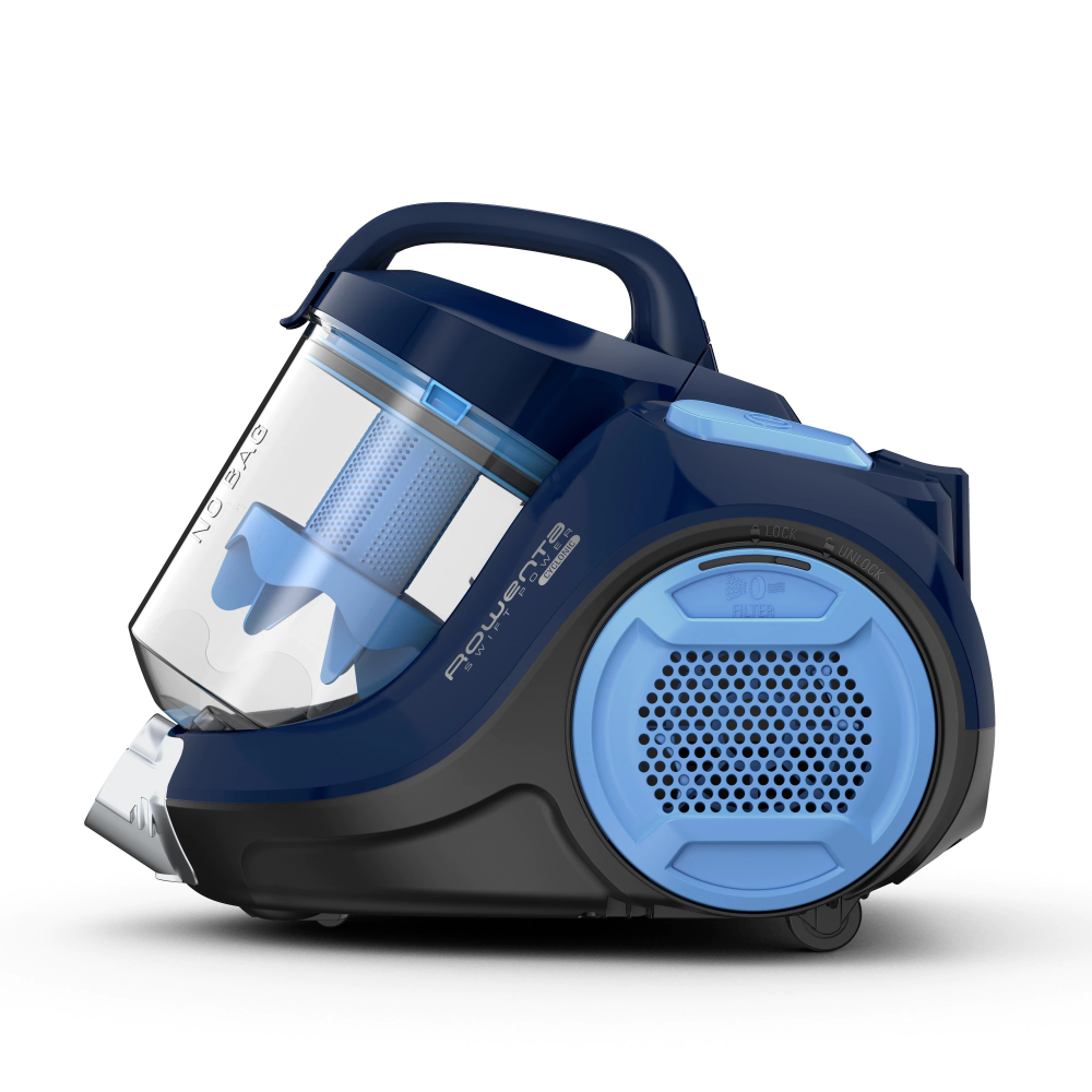 Aspirator fara sac Rowenta Swift Power Cyclonic RO2981EA, 750W, tehnologie ciclonica avansata, raza de acoperire 7.55m, sistem de filtrare eficient, albastru [2]