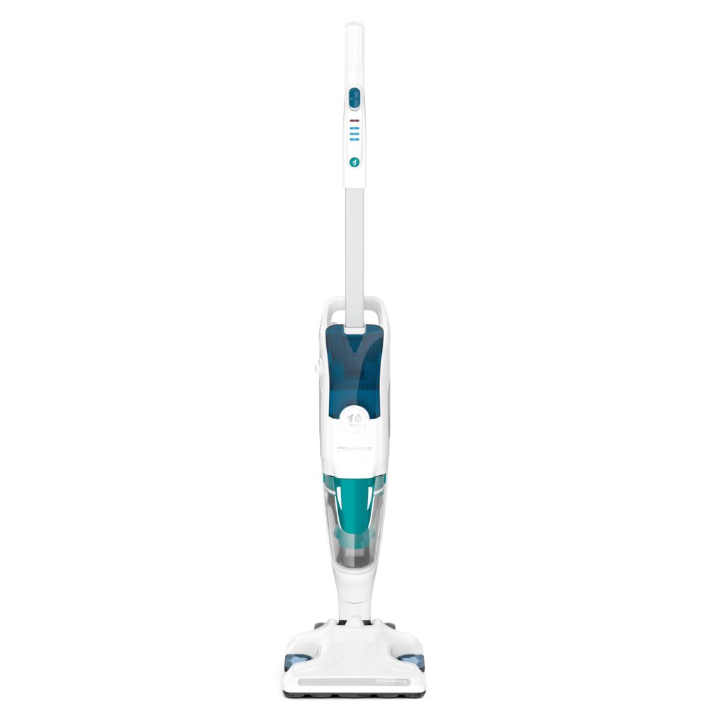 Aspirator vertical cu abur Rowenta Clean & Steam Revolution Green RY7777WH, 1500W, cablu 7.5m, accesoriu covoare, filtru anticalcar, 20 pastile cu uleiuri esentiale, Alb/Verde [2]