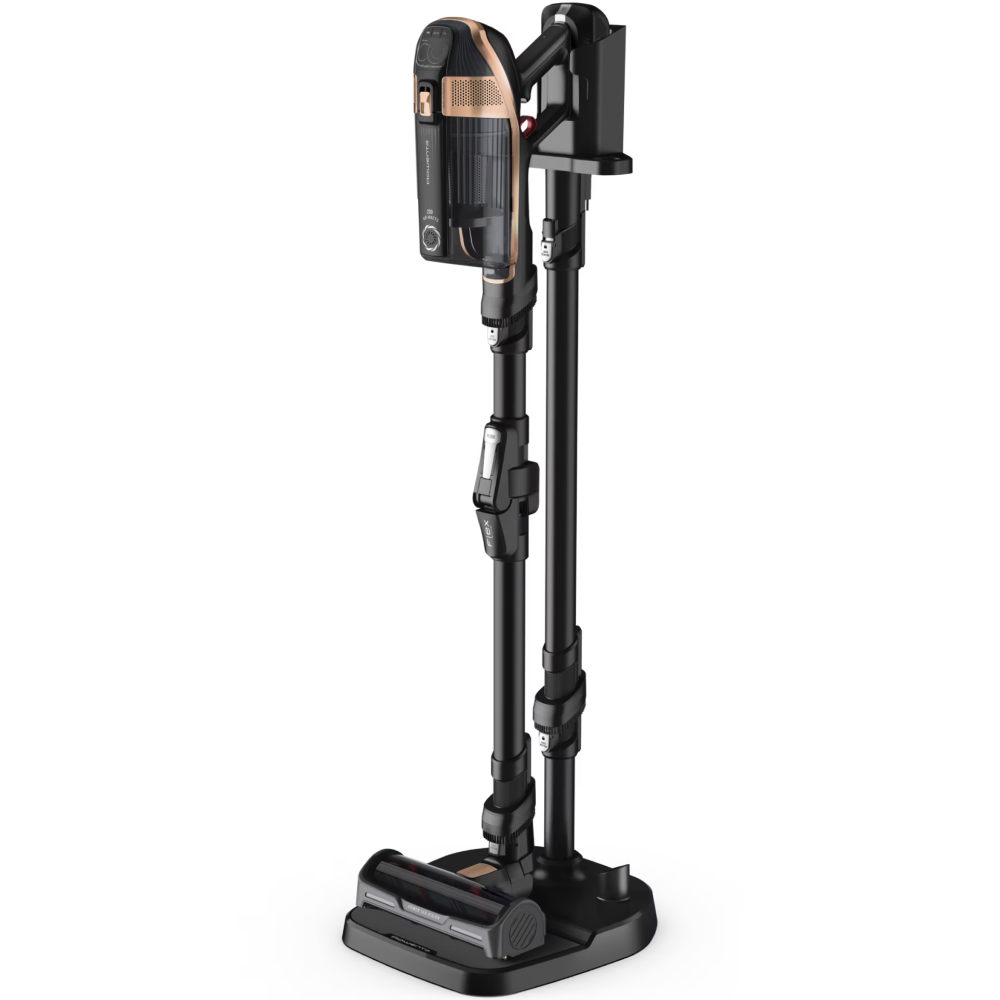 Aspirator vertical fara fir Rowenta X-Force Flex 15.60 RH99F1WO, 550W, 32.4V, autonomie 80 min, filtrare 99.9%, recipient praf 0.9 L, tub flexibil, perie cu LED, panou digital SmartControl, statie de  [4]