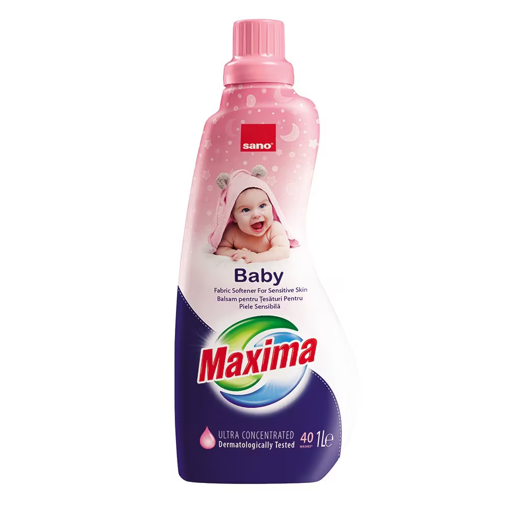 Balsam de rufe Sano Sensitive, ultra concentrare, parfum delicat, 40 spalari, 1 L [1]