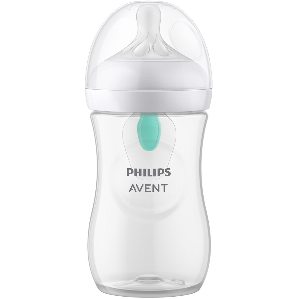 Biberon Philips Avent Natural Response SCY673/01, cu dispozitiv anticolici AirFree, 260 ml, tetina care functioneaza ca sanul mamei, cu debit 3, tetina fara scurgeri, +1 luni, fara BPA, usor de curata [4]