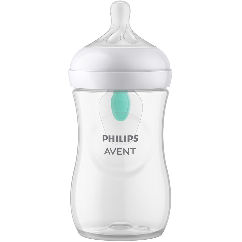 Biberon Philips Avent Natural Response SCY673/01, cu dispozitiv anticolici AirFree, 260 ml, tetina care functioneaza ca sanul mamei, cu debit 3, tetina fara scurgeri, +1 luni, fara BPA, usor de curata [3]
