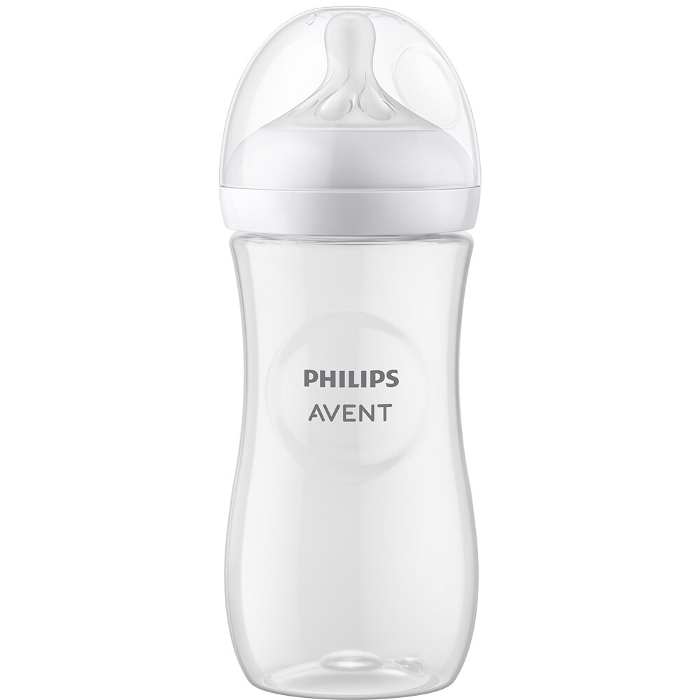 Biberon Philips Avent Natural Response SCY906/01, 330 ml, tetina care functioneaza ca sanul mamei, cu debit 4, tetina fara scurgeri, +6 luni, fara BPA, usor de curatat [4]