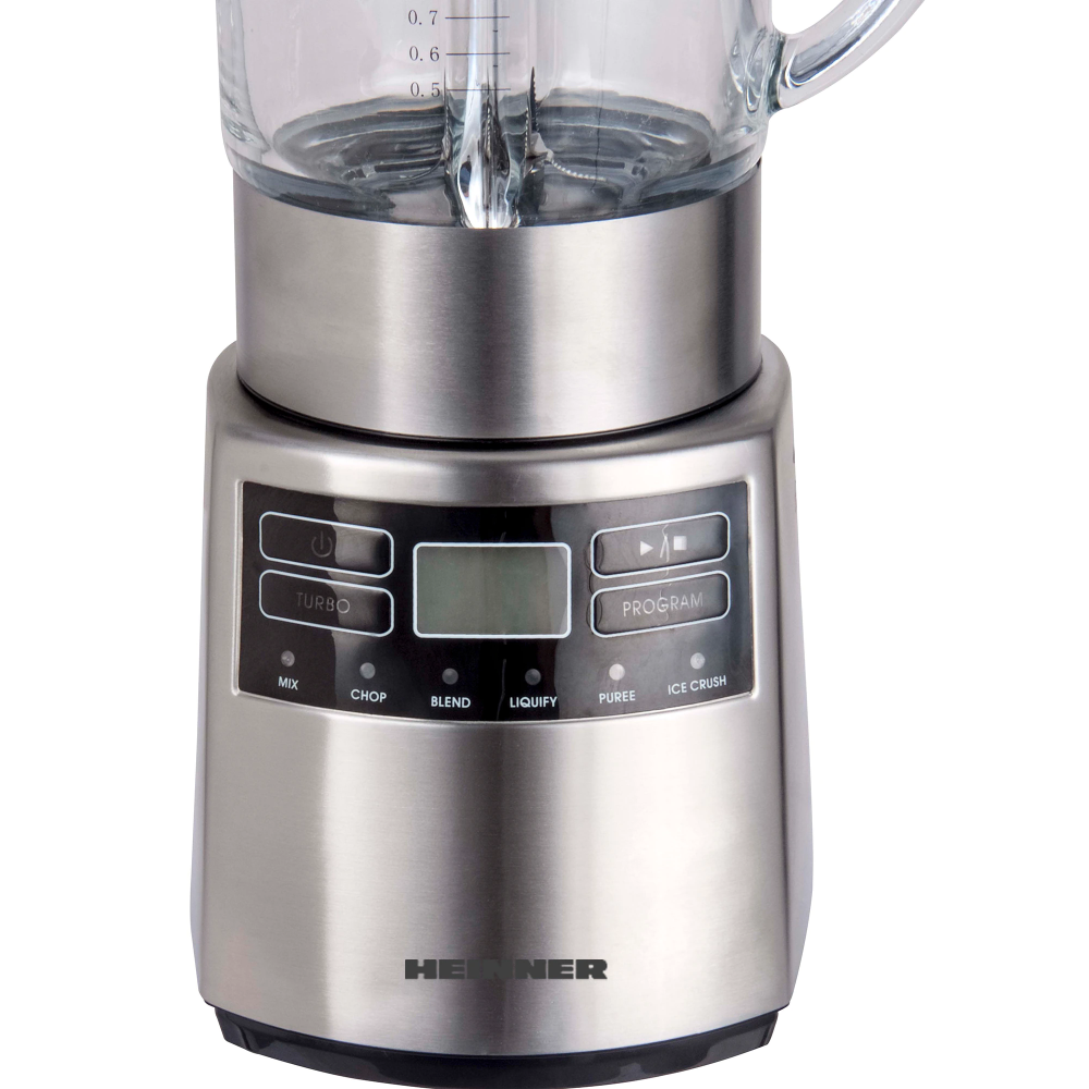 Blender Heinner Master Collection HBL-1000XMC, 1000 W, 1.5 l, 6 programe, functie Pulse, Negru/Argintiu [2]
