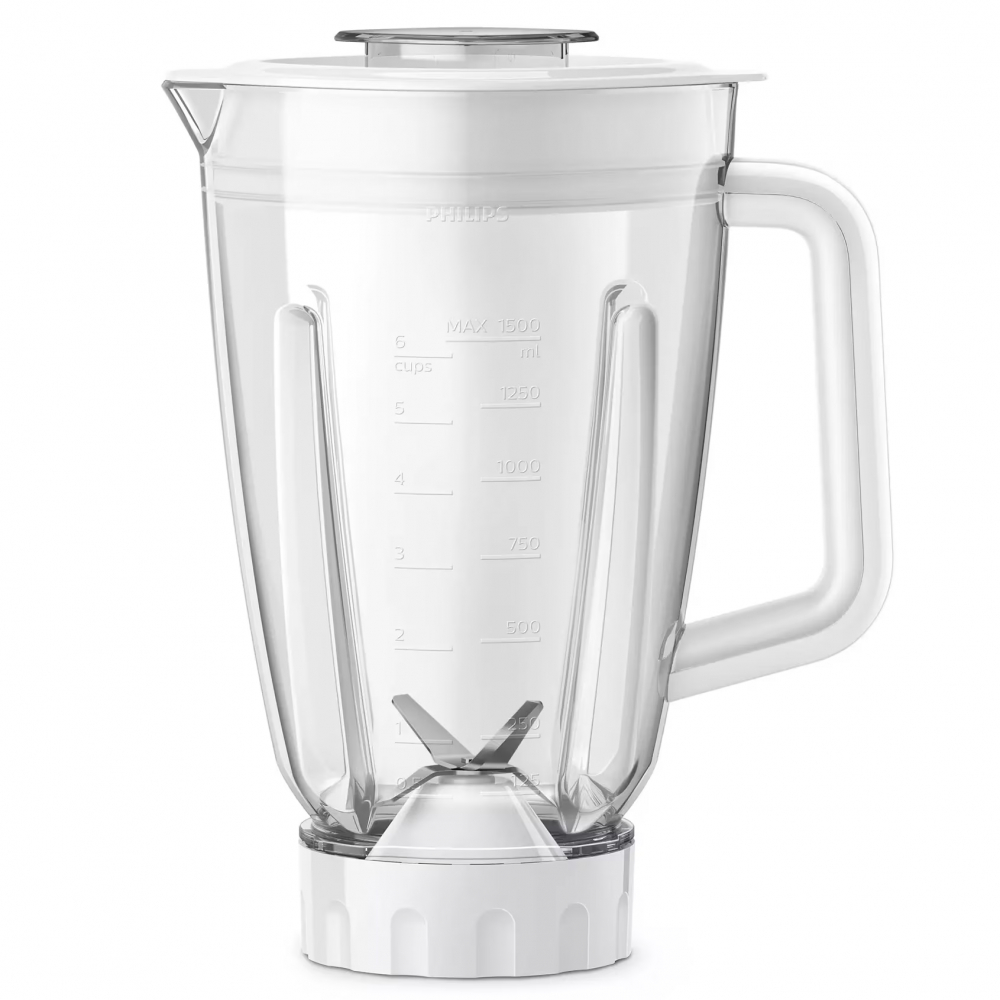 Blender PHILIPS ProBlend Crush HR222400, 2l, 800W, 3 trepte viteza, alb-argintiu [2]