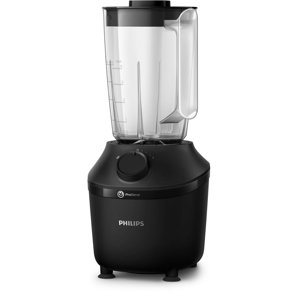 Blender Philips Seria 3000 HR2291/01, 600W, 2l, 2 viteze+Pulse, zdrobire gheata, Sistem ProBlend, aplicatia NutriU, Negru [2]