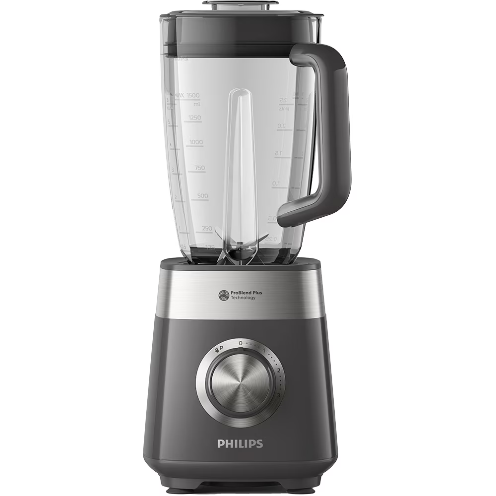 Blender PHILIPS Seria 5000 HR3020/20, 2l, 1000W, 3 trepte viteza, gri inchis-argintiu [2]