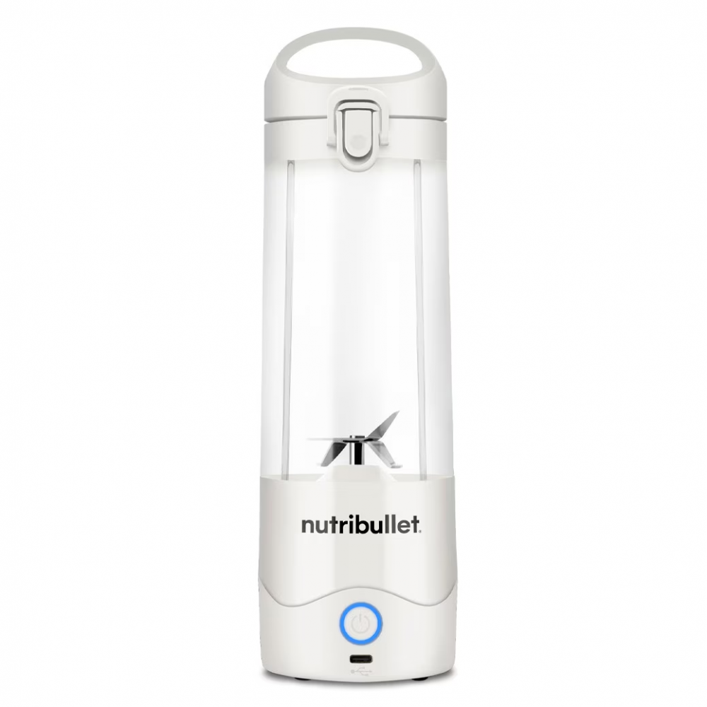 Blender portabil Nutribullet® 0C22300093, capacitate 475 ml, 15 utilizari per incarcare, USB-C, alb [2]