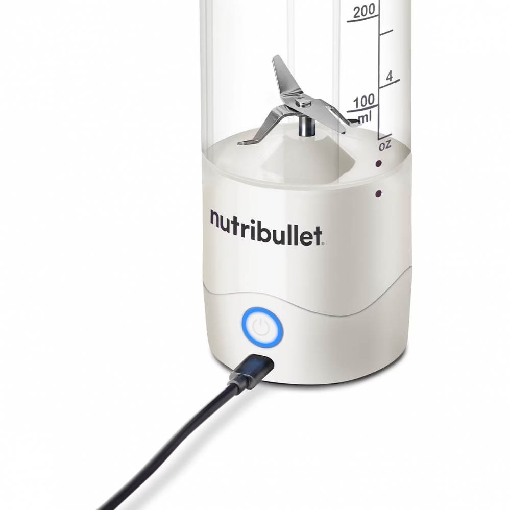 Blender portabil Nutribullet® 0C22300093, capacitate 475 ml, 15 utilizari per incarcare, USB-C, alb [4]