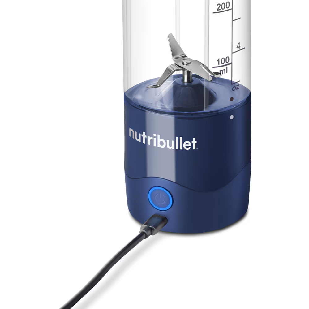 Blender portabil Nutribullet® OC003NBL, capacitate 475 ml, 15 utilizari per incarcare, USB-C, albastru [4]