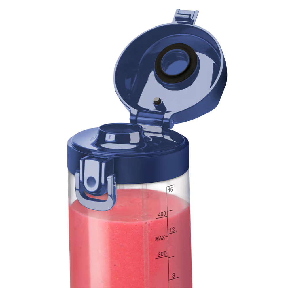 Blender portabil Nutribullet® OC003NBL, capacitate 475 ml, 15 utilizari per incarcare, USB-C, albastru [3]