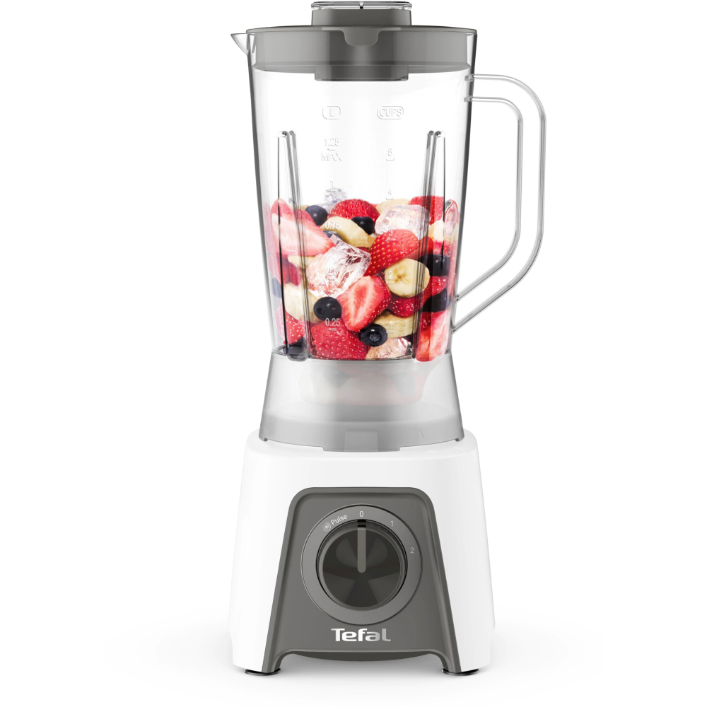 Blender Tefal Blendeo+ BL2C0130, 450W, 1.25L, 2 viteze, functie Pulse, maruntire gheata, 4 lame detasabile, alb [3]