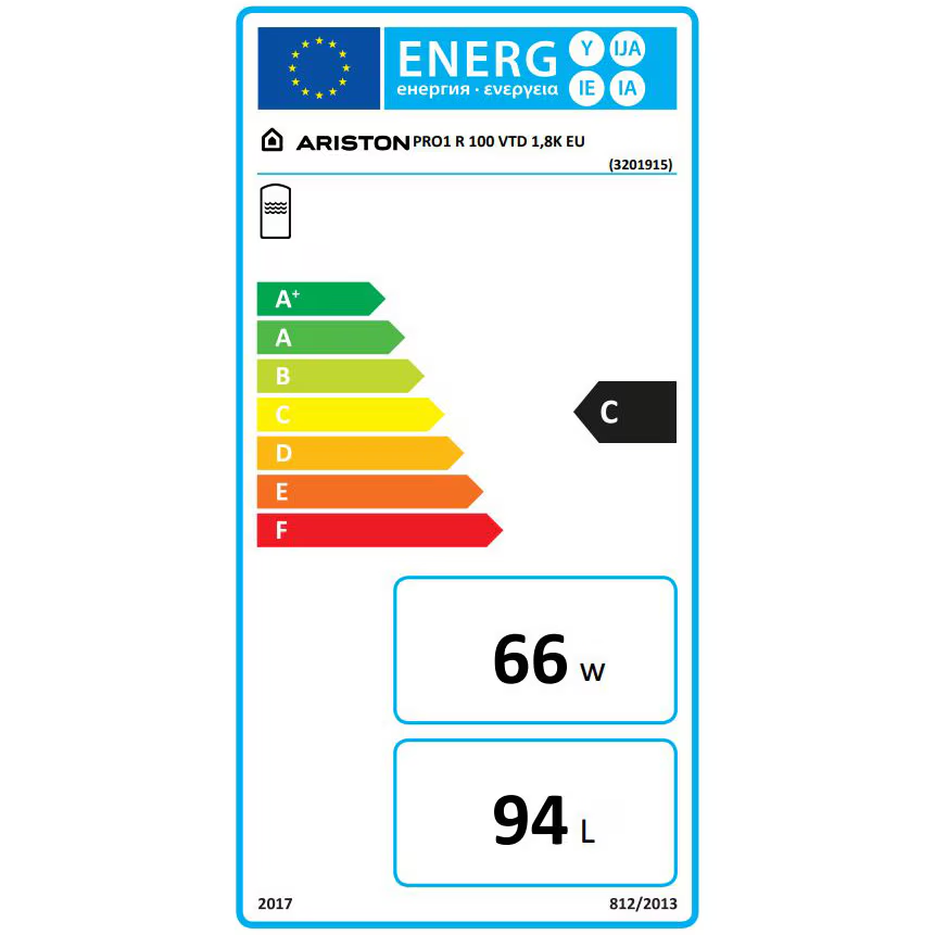 Boiler termoelectric Ariston Pro 1 R VTS 80L, 1800W, serpentina pe partea stanga [3]