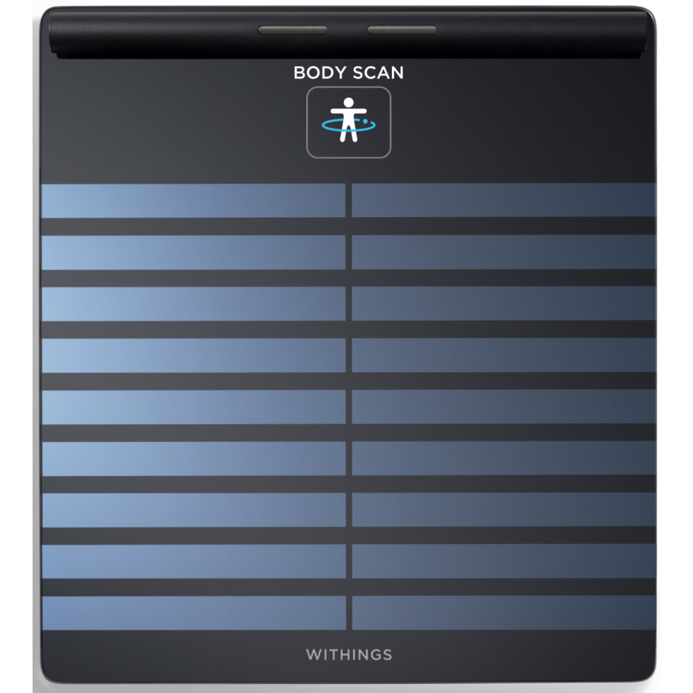 Cantar inteligent Withings Body Scan,WBS08, Tehnologie Position Control, Baterie li-ion reincarcabila, 4 senzori de greutate, Negru [2]