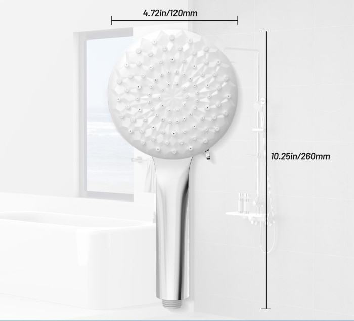 Cap de duș VEHHE, cap de duș cu 6 tipuri de jeturi [2]