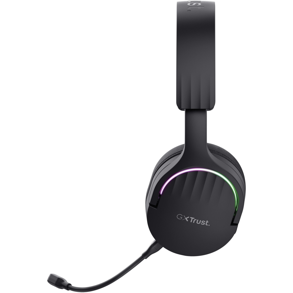 Casti Gaming Wireless Trust GXT491 FAYZO, headset, 7.1 USB Surround Sound, RGB, autonomie pana la 22 de ore, noise cancelling, microfon, compatibil laptop, PS5, PS4, Negru [3]