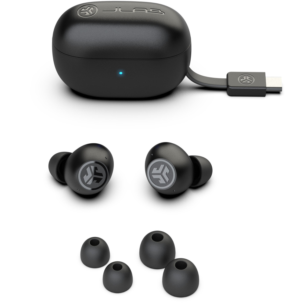 Casti In-Ear JLAB Go Pop ANC, True Wireless, Bluetooth, ANC, Multipoint, Autonomie 24 ore, IP55, Black [4]