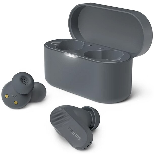 Casti In-Ear Philips TAT3509GY/00, True wireless, Bluetooth, ANC Pro, Microfon, IPX4, Gri [2]