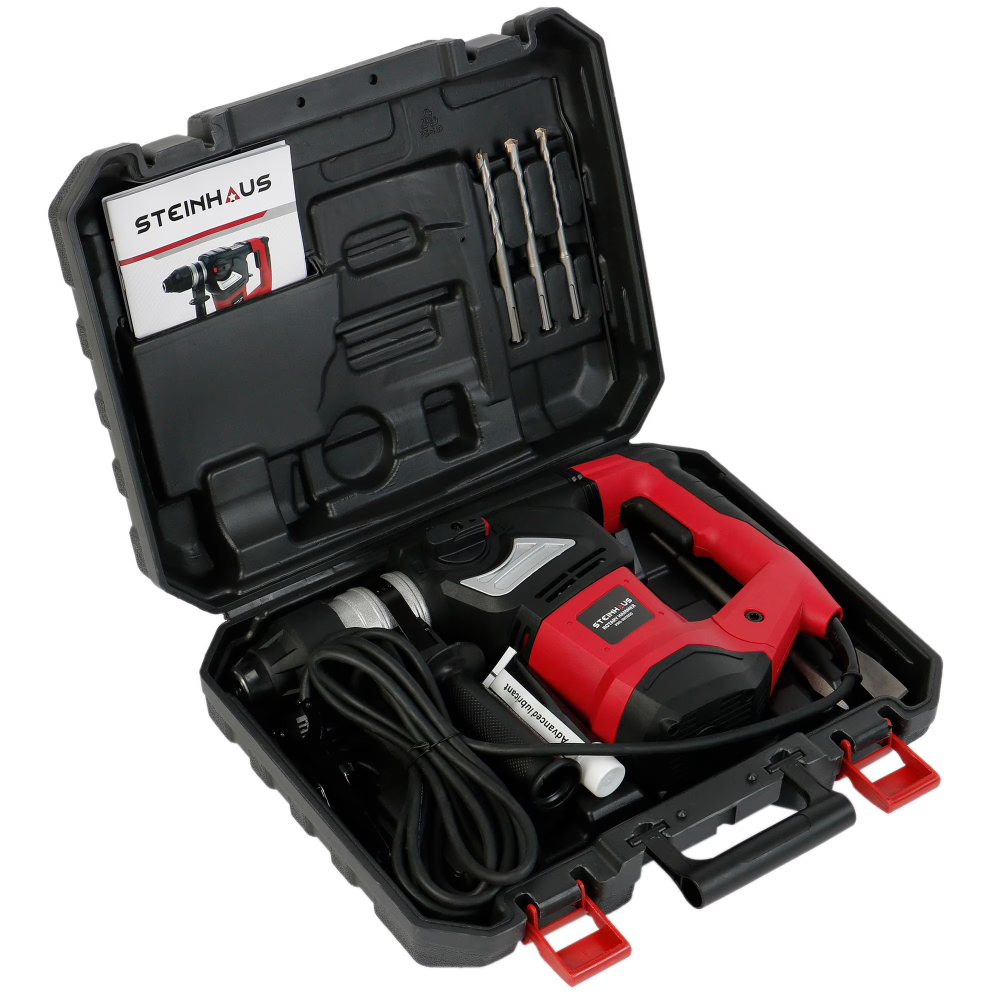 Ciocan rotopercutor Steinhaus PRO-RH1800, 1800W, 820 RPM, 7J, mandrina SDS-Plus, 4 functii [2]