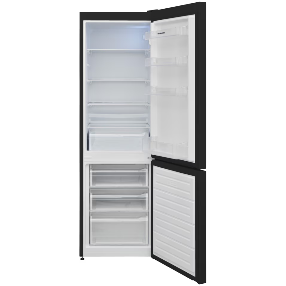Combina frigorifica Heinner HC-V2681BKE++, 268 l, Less frost, Clasa E, Control mecanic, Iluminare LED, H 170 cm, Negru [2]