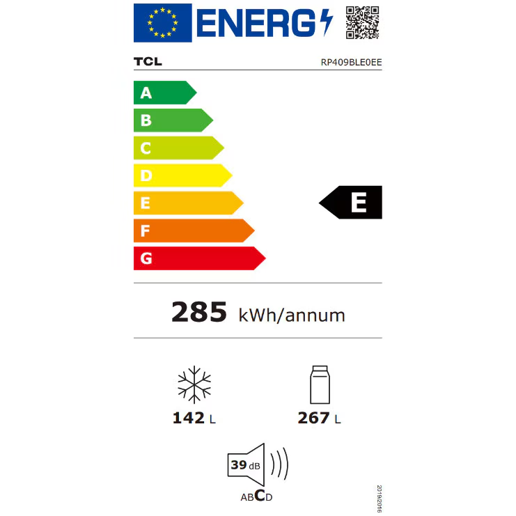 Combina frigorifica TCL MEGA Space RP409BLE0, 409L, Total No Frost, Compresor Inverter, Display Touch, T-Fresh, Multi-air flow, Power Cool, Power Freeze, Sertar Crisper, Usa reversibila, deschidere 90 [5]