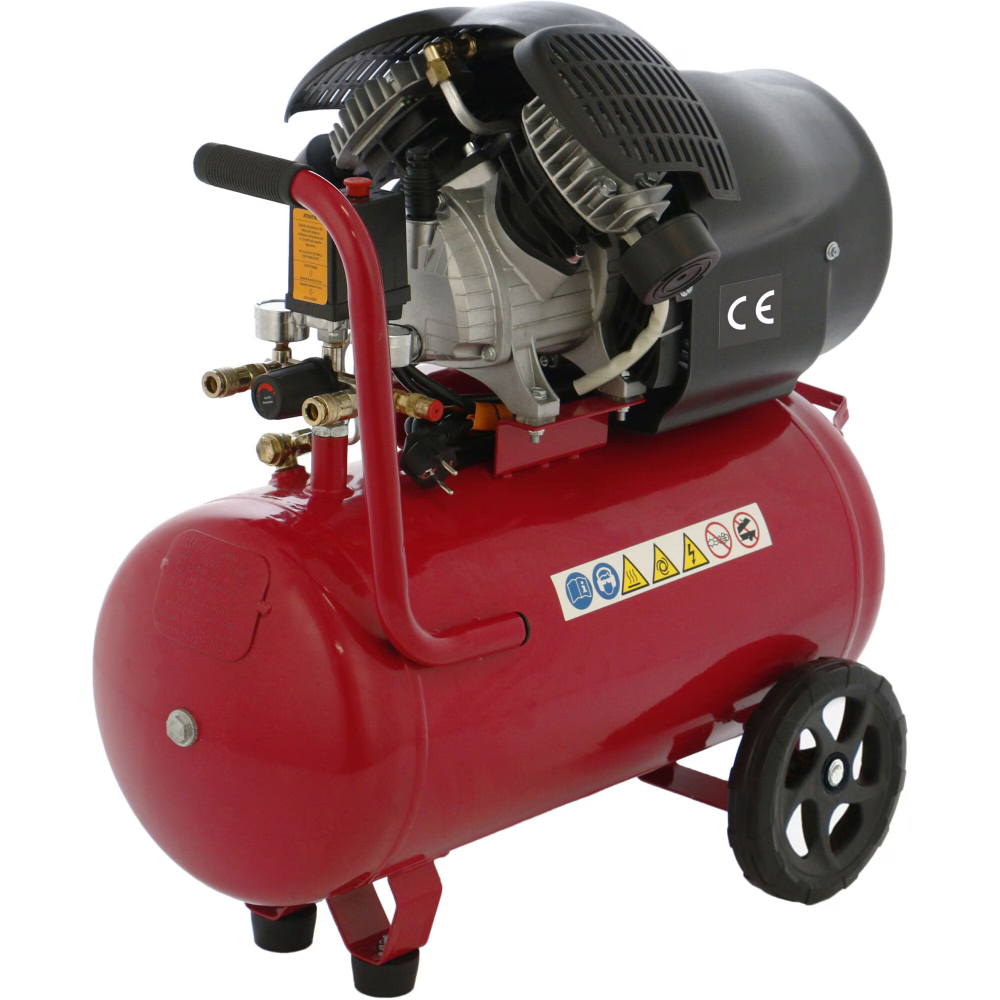 Compresor aer cu 2 cilindri Steinhaus, 50l, 2200W, 3CP, 8bari, 392 L/min [2]